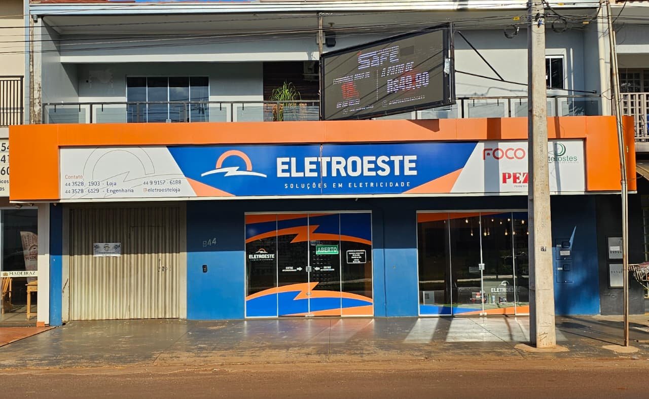 Fachada da loja Eletroeste